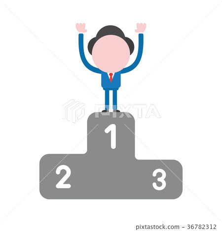 Vector faceless businessman character Vector faceless businessman character 36782312