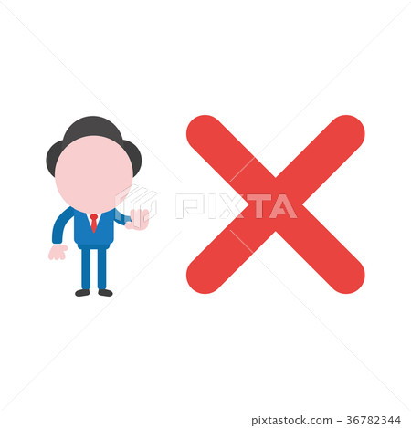 Vector faceless businessman character 36782344