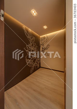 Wardrobe with the drawn roses on walls Wardrobe with the drawn roses on walls 36783403