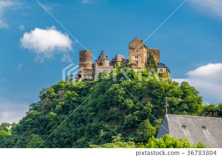 Schonburg Castle at Rhine Valley near Oberwesel Schonburg Castle at Rhine Valley near Oberwesel 36783804