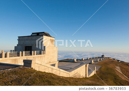 Italian alps landmark. First world war memorial 36783933