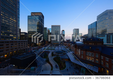 東京站丸之內車站廣場建成後，車站廣場的視圖開放 36786068