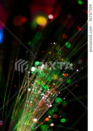 Colorful bokeh light celebrate at night. 36787509