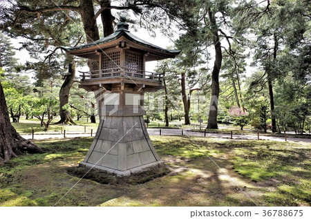 Ishikawa Prefecture Kanazawa City Special Scenic Spot Kenrokuen Ishibashi 36788675