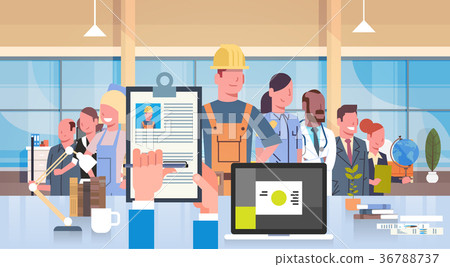 Hr Manager Hand Hold Cv Resume Of Construction 36788737