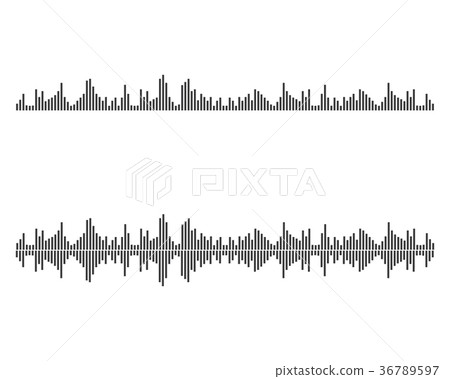 Sound waves illustration Sound waves illustration 36789597