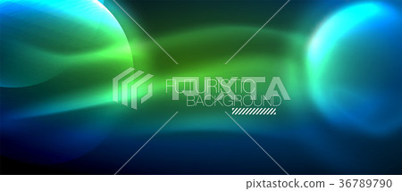 Glowing glass circles 36789790