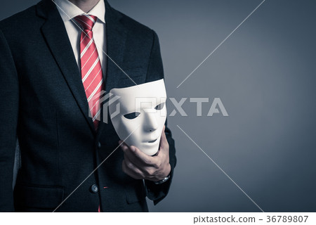 Mask and businessman Mask and businessman 36789807