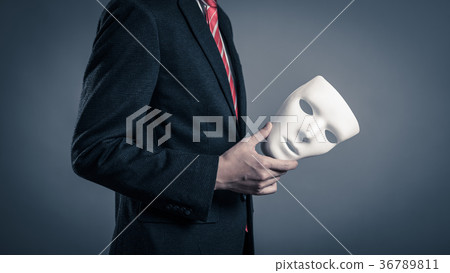 Mask and businessman Mask and businessman 36789811
