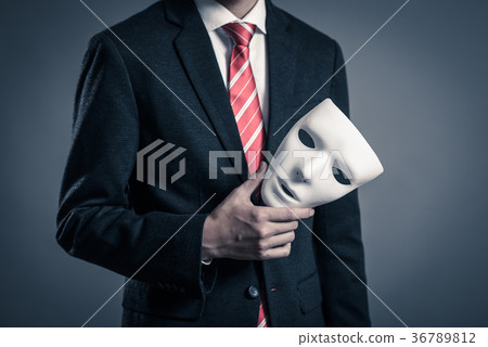 Mask and businessman Mask and businessman 36789812