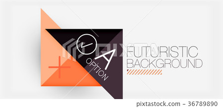 Minimalistic triangle modern banner design Minimalistic triangle modern banner design 36789890