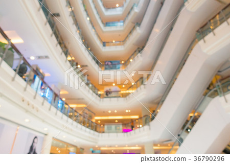 Abstract interior blurred in department store 36790296