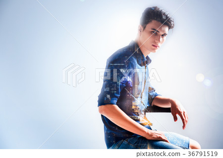 Nice young man living in the city Nice young man living in the city 36791519