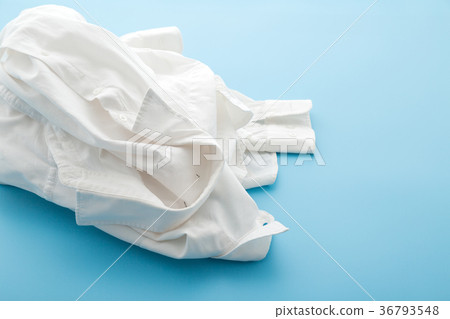 White shirt wrinkle stain 36793548