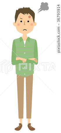 Young man dad get angry 36793914