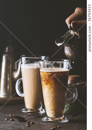 Glass cup of coffee 36793915