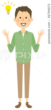 Young man dad flash 36794072