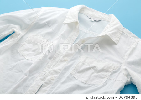 White shirt wrinkle stain 36794893