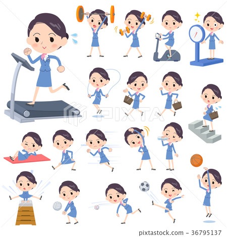 Cabin attendant blue women_Sports & exercise Cabin attendant blue women_Sports & exercise 36795137