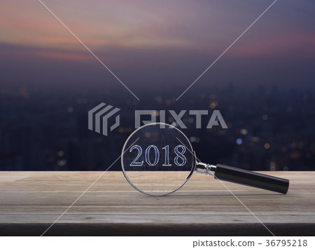 Business happy new year 2018 concept 36795218
