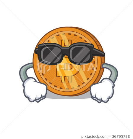 Super cool bitcoin coin character cartoon - Stock Illustration ...