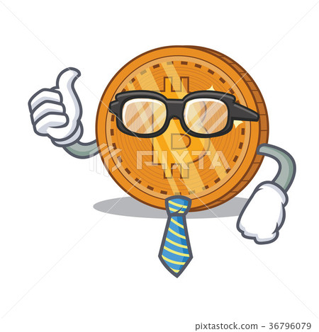Businessman bitcoin coin character cartoon - Stock Illustration ...