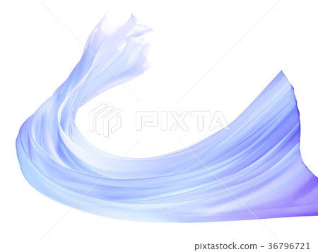 Blue cloth flying in the air 36796721