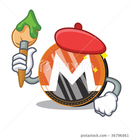 Artist Monero coin character cartoon 36796861