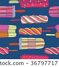 Colorful ice cream seamless pattern. 36797717