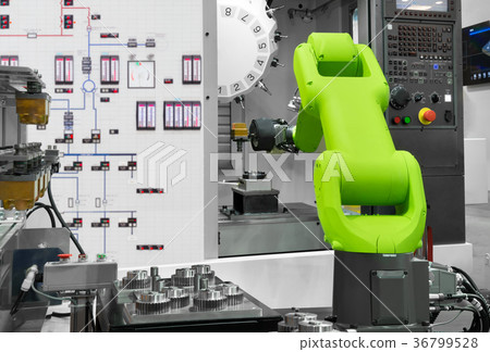 Robotic industry picking automotive parts Robotic industry picking automotive parts 36799528