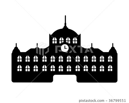 東京地標剪影圖（東京站） 36799551