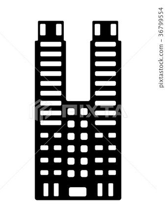 東京地標剪影插圖(東京都) 東京地標剪影插圖(東京都) 36799554