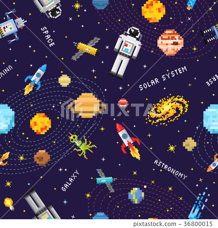 space seamless pattern background, alien spaceman space seamless pattern background, alien spaceman 36800015