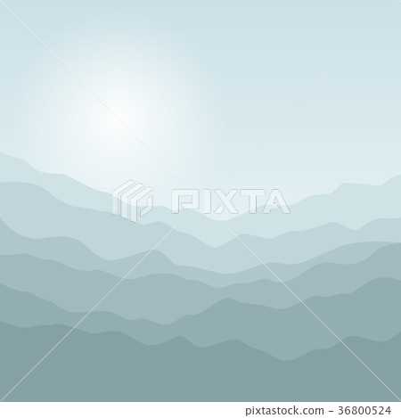 Silhouette of the Mountains  at Sunrise 36800524