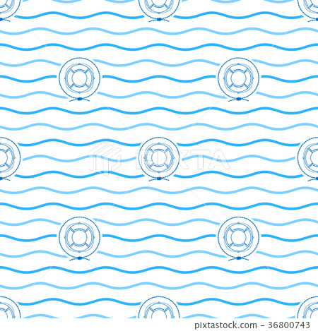 Lifebuoy , Seamless Pattern 36800743