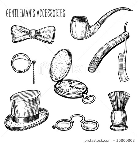 gentleman accessories. hipster or businessman gentleman accessories. hipster or businessman 36800808