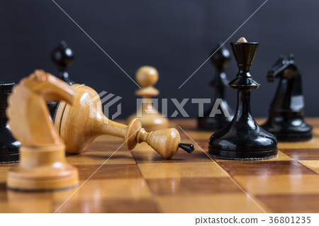 Chess king is checkmated 36801235