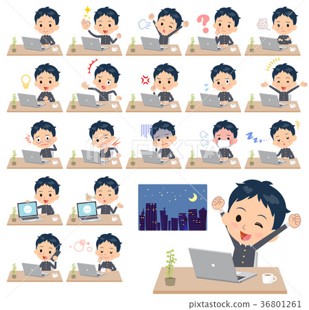 school boy gakuran_desk work 36801261