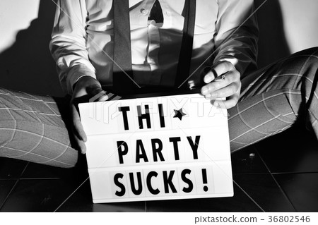 text this party sucks in a lightbox text this party sucks in a lightbox 36802546