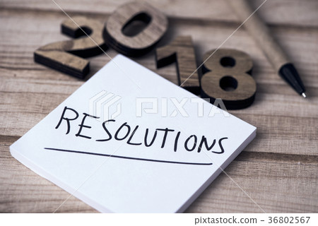 text 2018 resolutions in a note text 2018 resolutions in a note 36802567