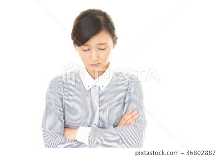 A woman who is discouraged A woman who is discouraged 36802887