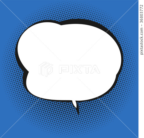 Speech Bubble on Blue Background - Stock Illustration [36803772] - PIXTA