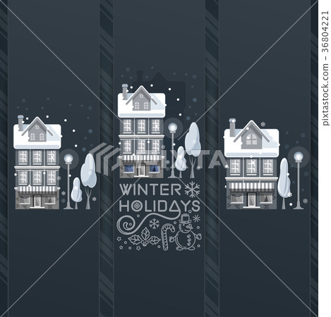 Christmas greeting card or poster design 36804221