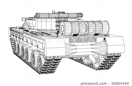 Blueprint of realistic tank Blueprint of realistic tank 36804304
