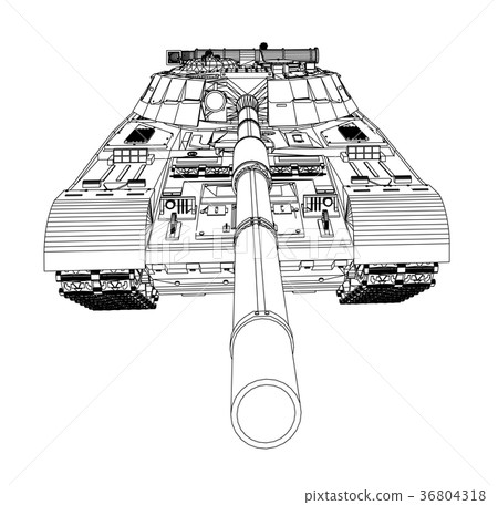 Blueprint of realistic tank Blueprint of realistic tank 36804318