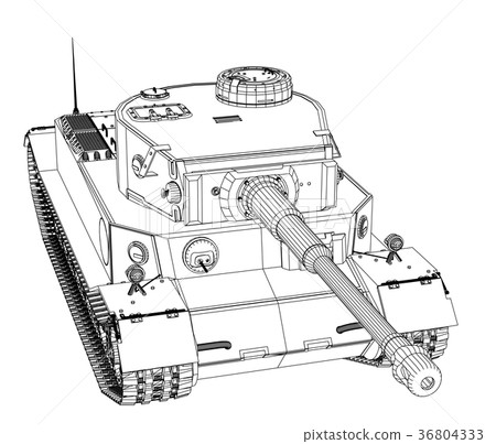 Blueprint of realistic tank Blueprint of realistic tank 36804333