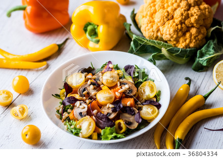 Healthy homemade veggie salad, diet, vegan food Healthy homemade veggie salad, diet, vegan food 36804334