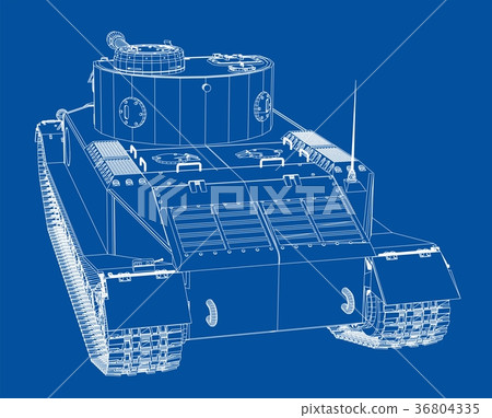 Blueprint of realistic tank Blueprint of realistic tank 36804335