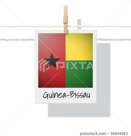 Photo of Guinea Bissau flag Photo of Guinea Bissau flag 36804863