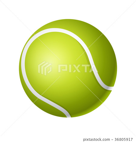 Tennis ball - modern vector realistic isolated 36805917